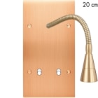 MODELEC - Façade Confidence Laiton Cuivre Satine Double Verticale B2X + Lis 20