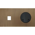 MODELEC - Façade Empreintes PLAN Vieux Bronze Double Horizontale Média Sortie de Câble