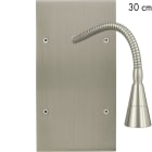 MODELEC - Façade Confidence Laiton Nickel Satine Double Verticale Liseuse 30