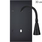 MODELEC - Façade Confidence Laiton Noir Mat Double Verticale Liseuse 30 + B1