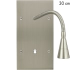 MODELEC - Façade Confidence Laiton Nickel Satine Double Verticale Liseuse 30 + B1