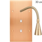 MODELEC - Façade Confidence Laiton Cuivre Satine Double Verticale B2 + Lis 30