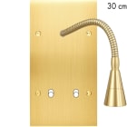 MODELEC - Façade Confidence Laiton Satine Double Verticale Liseuse 30 + B2