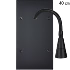 MODELEC - Façade Confidence Laiton Noir Mat Double Verticale Liseuse 40