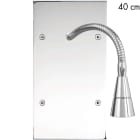 MODELEC - Façade Confidence Laiton Chrome Double Verticale Liseuse 40