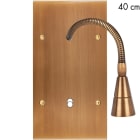 MODELEC - Façade Confidence Laiton Vieux Bronze Double Verticale Liseuse 40 + B1