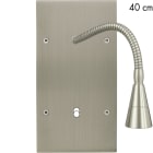 MODELEC - Façade Confidence Laiton Nickel Satine Double Verticale Liseuse 40 + B1