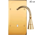 MODELEC - Façade Confidence Laiton Or Miroir Double Verticale Liseuse 40 + B1