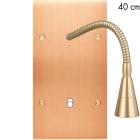 MODELEC - Façade Confidence Laiton Cuivre Satine Double Verticale B1 + Lis 40