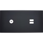 MODELEC - Façade Confidence Laiton Noir Mat Double Horizontale C1 U1