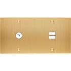 MODELEC - Façade Confidence Laiton Brosse Double Horizontale C1 U1 à Vis