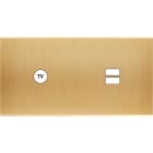 MODELEC - Façade Confidence Laiton Brosse Double Horizontale C1 U1