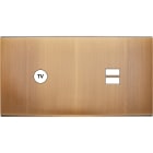 MODELEC - Façade Confidence Laiton Vieux Bronze Double Horizontale C1 U1