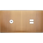 MODELEC - Façade Confidence Laiton Vieux Bronze Double Horizontale C1 U1