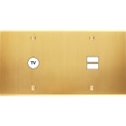 MODELEC - Façade Confidence Laiton Satine Double Horizontale C1 U1 à Vis