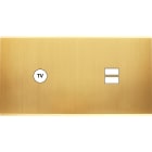 MODELEC - Façade Confidence Laiton Satine Double Horizontale C1 U1