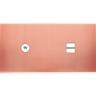 MODELEC - Façade Confidence Laiton Cuivre Satine Double Horizontale C1 U1