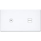 MODELEC - Façade Hitera Blanc Double Horizontale C1 U1