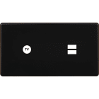 MODELEC - Façade Hitera Noir Double Horizontale C1 U1