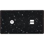 MODELEC - Façade Hitera Terrazzo Noir Double Horizontale C1 U1