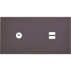 MODELEC - Façade Désir Anthracite Mat Double Horizontale C1 U1