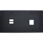 MODELEC - Façade Confidence Laiton Noir Mat Double Horizontale U1 M1 à Vis