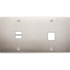 MODELEC - Façade Confidence Laiton Nickel Satine Double Horizontale U1 M1 à Vis