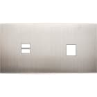 MODELEC - Façade Confidence Laiton Nickel Satine Double Horizontale U1 M1