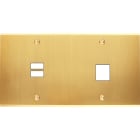 MODELEC - Façade Confidence Laiton Satine Double Horizontale U1 M1 à Vis