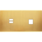 MODELEC - Façade Confidence Laiton Satine Double Horizontale U1 M1