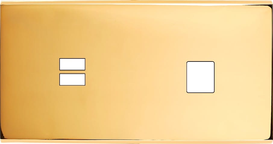 MODELEC - Façade Confidence Laiton Or Miroir Double Horizontale U1 M1