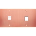 MODELEC - Façade Confidence Laiton Cuivre Satine Double Horizontale U1 M1 à Vis