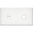 MODELEC - Façade Hitera Terrazzo Blanc Double Horizontale U1 M1
