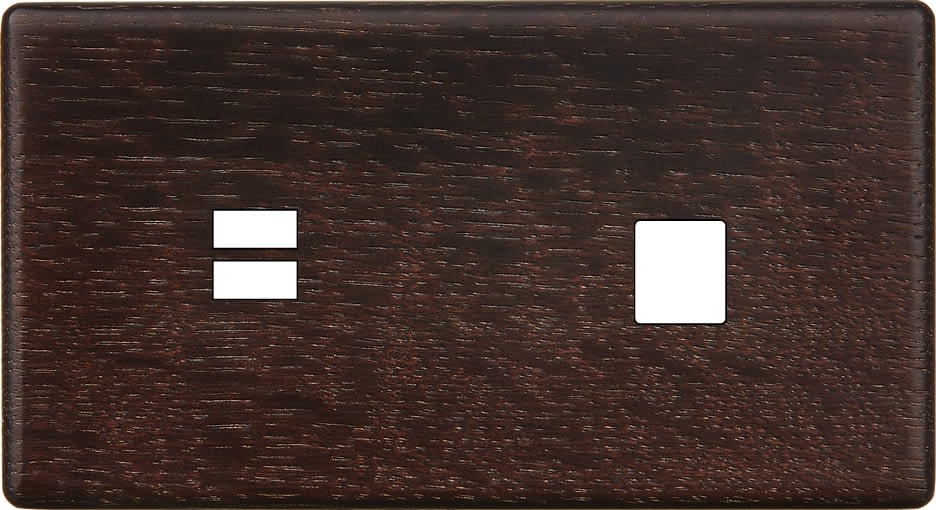 MODELEC - Façade Hitera Chene Fonce Double Horizontale U1 M1