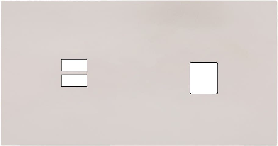 MODELEC - Façade Désir Gris Perle Mat Double Horizontale U1 M1