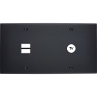 MODELEC - Façade Confidence Laiton Noir Mat Double Horizontale U1 C1 à Vis