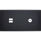 MODELEC - Façade Confidence Laiton Noir Mat Double Horizontale U1 C1