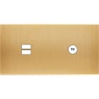 MODELEC - Façade Confidence Laiton Brosse Double Horizontale U1 C1