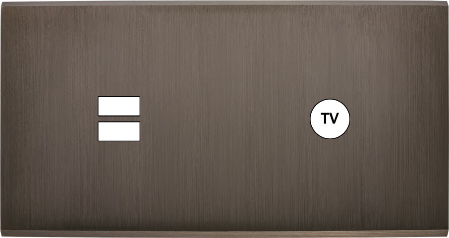 MODELEC - Façade Confidence Laiton Canon De Fusil Double Horizontale U1 C1