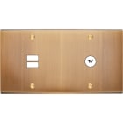 MODELEC - Façade Confidence Laiton Vieux Bronze Double Horizontale U1 C1 à Vis