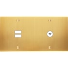 MODELEC - Façade Confidence Laiton Satine Double Horizontale U1 C1 à Vis