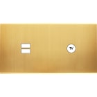 MODELEC - Façade Confidence Laiton Satine Double Horizontale U1 C1