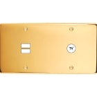 MODELEC - Façade Confidence Laiton Or Miroir Double Horizontale U1 C1 à Vis