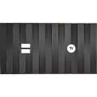 MODELEC - Façade Empreintes LIGNE Canon de Fusil Double Horizontale Chargeur USB Prise TV