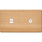 MODELEC - Façade Hitera Chene Clair Double Horizontale U1 C1