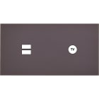 MODELEC - Façade Désir Anthracite Mat Double Horizontale U1 C1