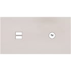MODELEC - Façade Désir Gris Perle Mat Double Horizontale U1 C1