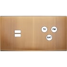 MODELEC - Façade Confidence Laiton Vieux Bronze Double Horizontale U1 C3