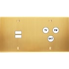 MODELEC - Façade Confidence Laiton Satine Double Horizontale U1 C3 à Vis