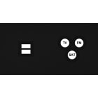 MODELEC - Façade Empreintes VOLUME Noir Double Horiz Chargeur USB Prise TV FM SAT, magnet